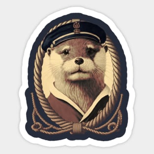 Sailor Otter Sticker